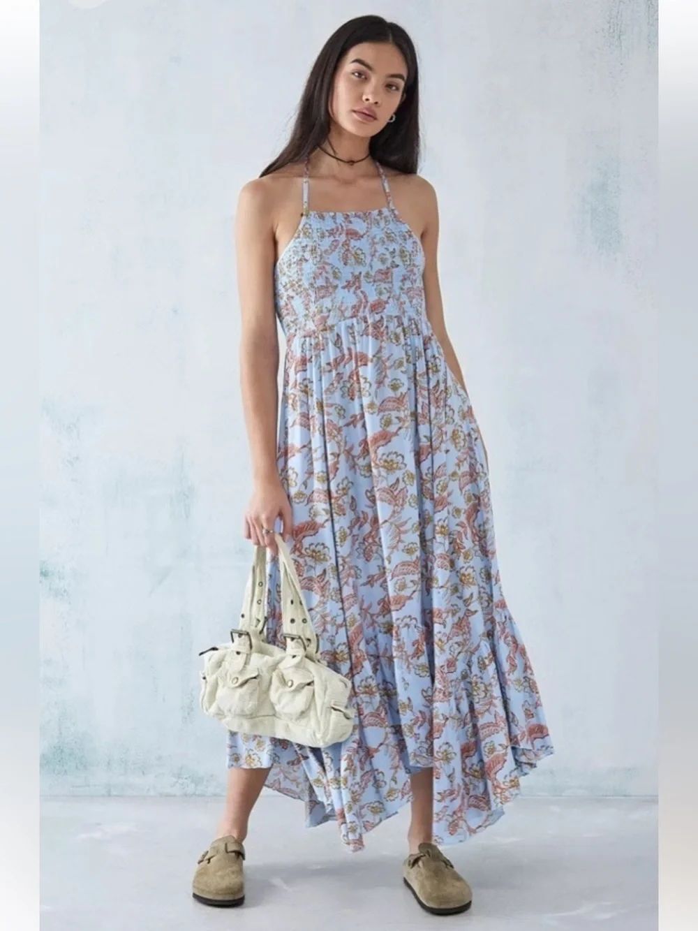 Free People Heat Wave Printed Maxi Dress
